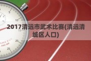 2017清远市武术比赛(清远清城区人口)
